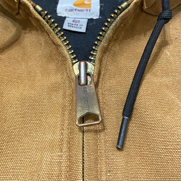 Carhartt Men’s Washed Duck Insulated Active Jacket Brown Tan - Picture 8 of 12